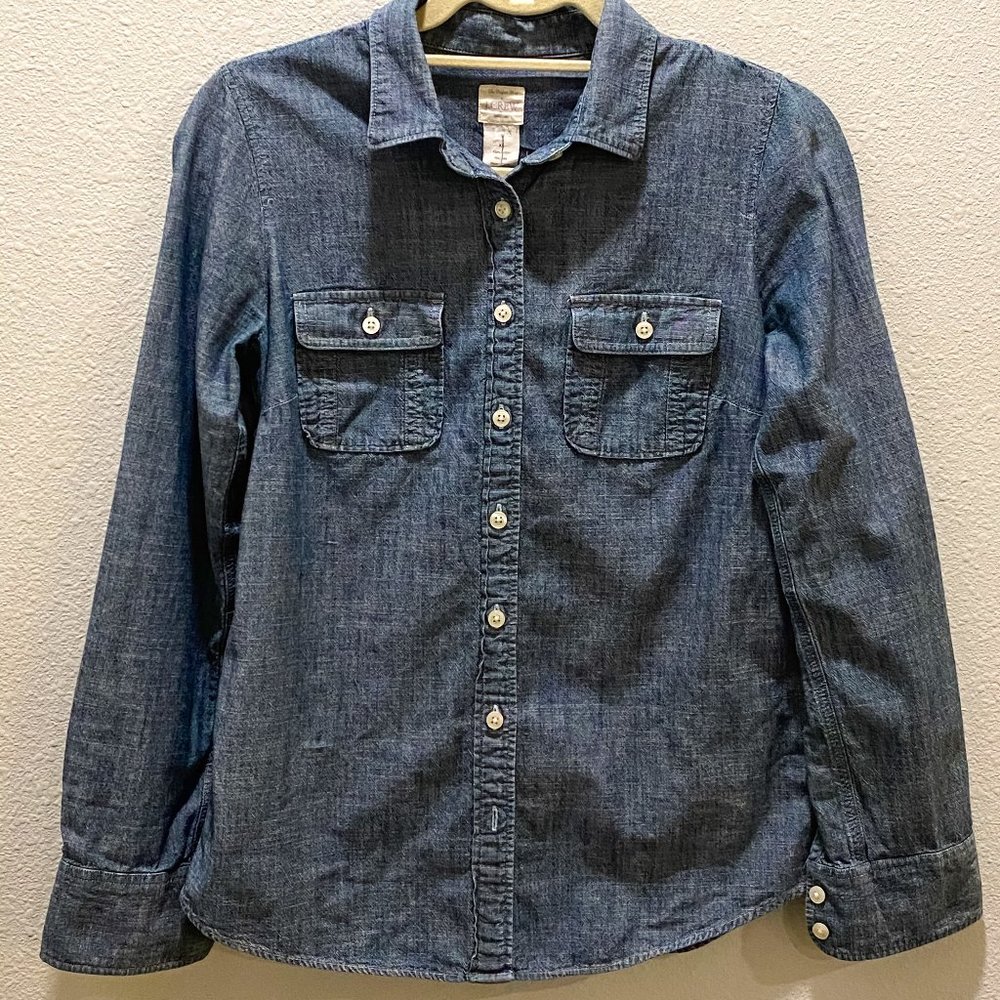 J.CREW Perfect Shirt Denim XS